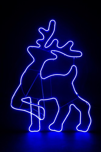 Corda neon luce sagoma - corda, natale