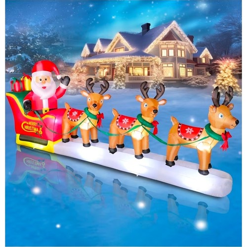 Piedi natale gonfiabile - 12,