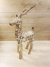 Renna Natalizia 70cm Oro Con