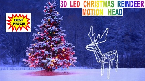Natale piedi renna led - natale,