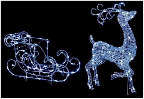Luce natale renna slitta - luce,