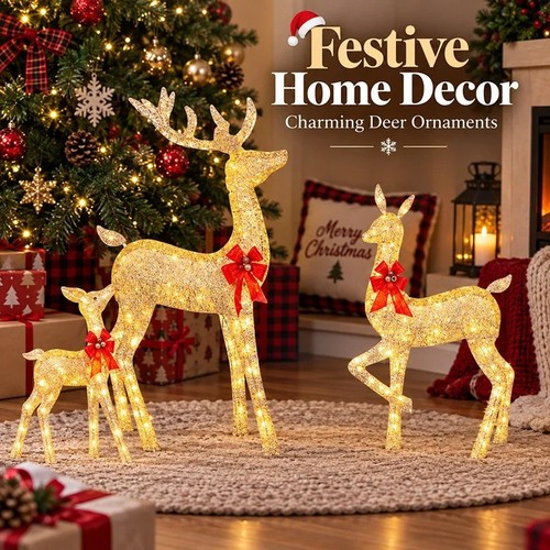 Renna natale illuminata in - di,