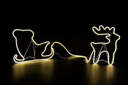 Sagoma luci neon - sagoma, natalizie