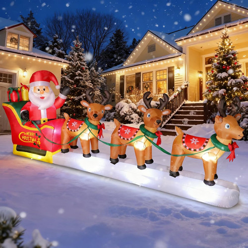 Babbo natale gonfiabile - babbo,