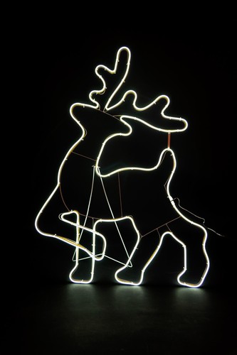 Corda neon luce sagoma natale - luce,