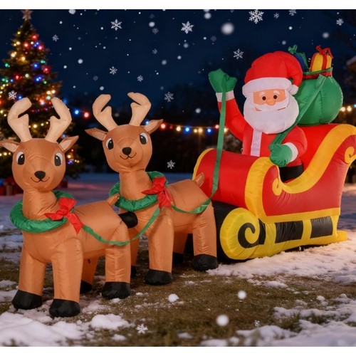 Babbo natale gonfiabile - babbo,
